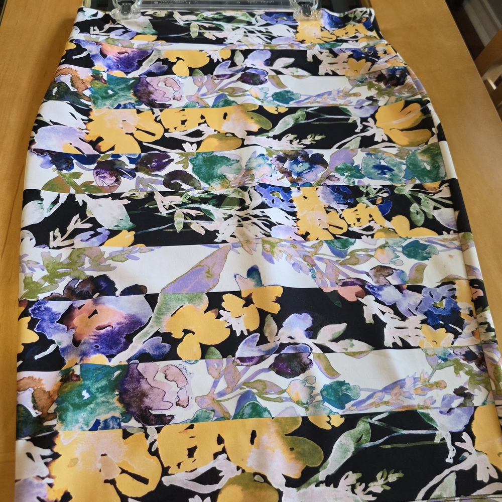 Thalia Sodi Multicolor Floral Midi Skirt